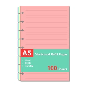 Junior Size Refills Paper, A5 Loose Leaf Paper for TUL Custom Note-Taking Sys... - Picture 1 of 6