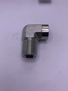 5502-12-12 - 90 Degree 3/4" Male NPT X 3/4" Female NPT Adapter *FREE SHIPPING - Picture 1 of 2