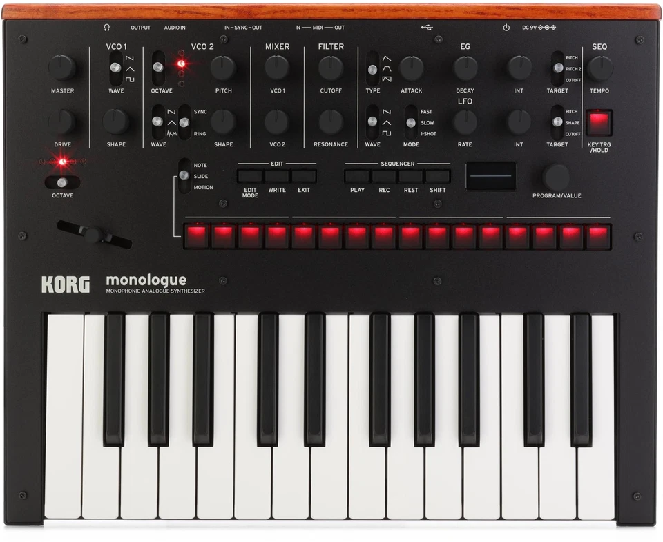Korg monologue Analog Synthesizer - Black - Image 1 of 4