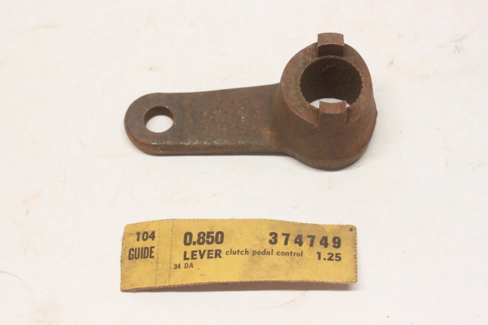 Nuevo de Lote Antiguo Chevrolet Master Coupe Sedán Embrague Pedal Palanca de Control GM Parte 374749 Foto 1 de 4