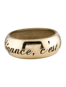 Chanel'L'élégance, C'est La Ligne' Bangle Bracelet Cuff Vintage - Picture 1 of 2