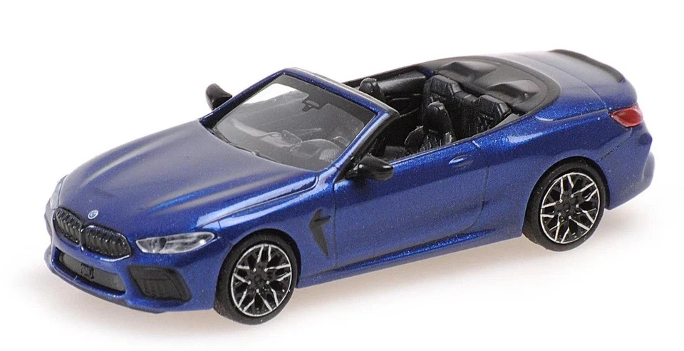 MINICHAMPS, BMW M8 Cabriolet 2019 Blu metallizzato, 1/87,  MNC870029030 - Immagine 1 di 1