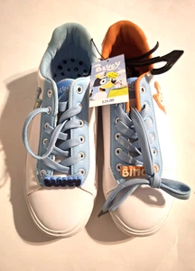 Bluey and Bingo Court Damen-Sneaker Größe 10 blau und weiß neu mit Etikett - Bild 1 von 8