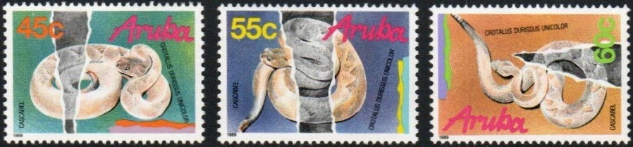 Aruba Stamp 50-52  - Snakes Foto 1 de 1
