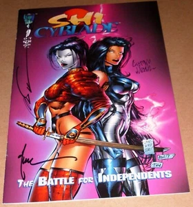 Shi/Cyblade 1 First Print SIGNED Marc Silvestri Billy Tucci Larry Marder Crusade - Picture 1 of 2