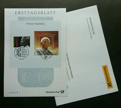 [SJ] Germany South Africa Joint Issue Nelson Mandela 2018 (FDC) - Image 1 of 4