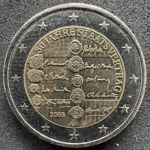 2 Euro Österreich 2005 50 Jahre Staatsvertrag - Bild 1 von 1