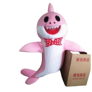 Pink Baby Shark Mascot Adult Costume Kids Birthday Halloween Party Events - Picture 1 of 2