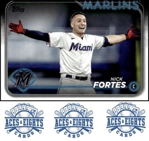 2024 Topps Nick Fortes Miami Marlins #81 - Picture 1 of 2
