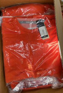 NEW Mens Adidas Orange Long Sleeve Sweatshirt Pullover NWT Size Large MSRP $70
