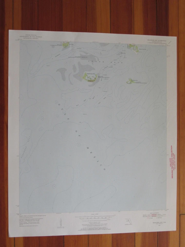 Seahorse Key Florida 1956 Original Vintage USGS Topo Map - Image 1 of 1