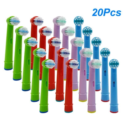20x Kids Brush Heads For oralb D20523 D20545 D9511 D25 D30 3728 3744 3757 - Image 1 of 3