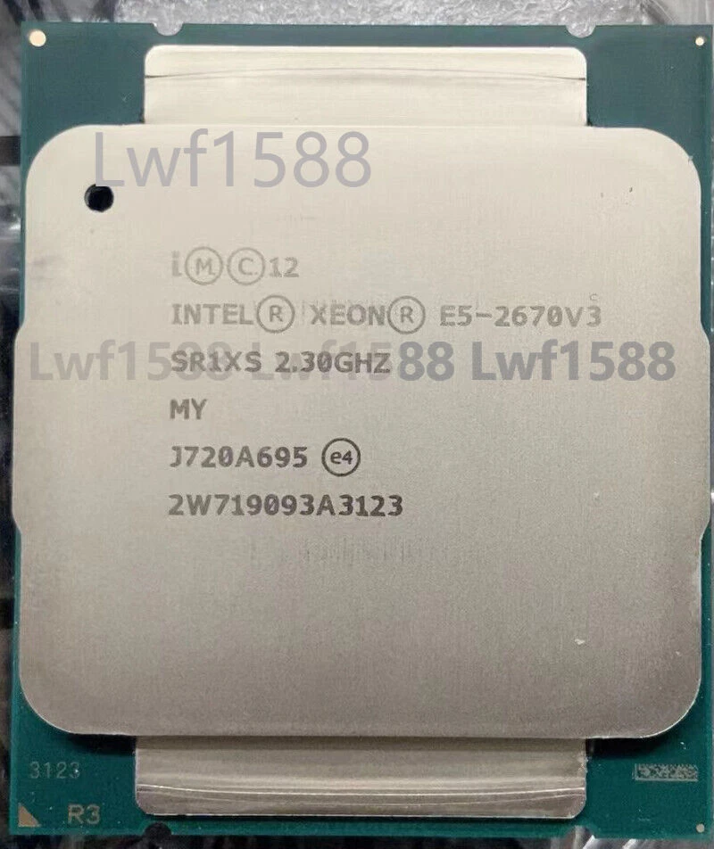 Intel Xeon E5-2670 V3 2.3GHz 12-core HT processor socket 2011-3 CPU X99 - Image 1 of 1