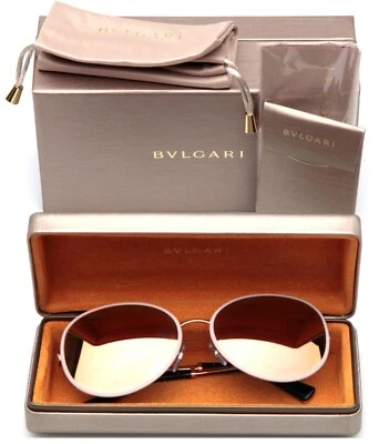 NEW BVLGARI 6106-B 2014/4Z GOLD SUNGLASSES 59-17-135 3N Italy - Image 1 of 4