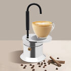 NEW Silver Coffee Mocha Maker Conduit Pot One Cup 50ml Extraction Coffee Machine