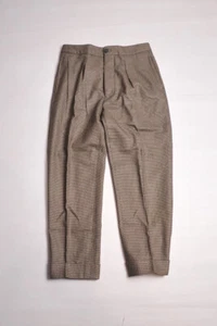 Mens LARDINI Wool Houndstooth Trousers Pants size 46 - Picture 1 of 14