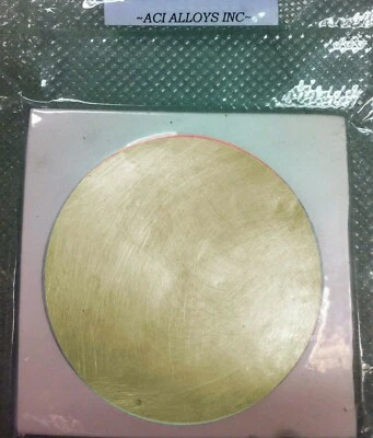 Gold SEM Sputter target: Au 99.99% pure, 57mm diameter x 0.1mm thick - Image 1 of 2