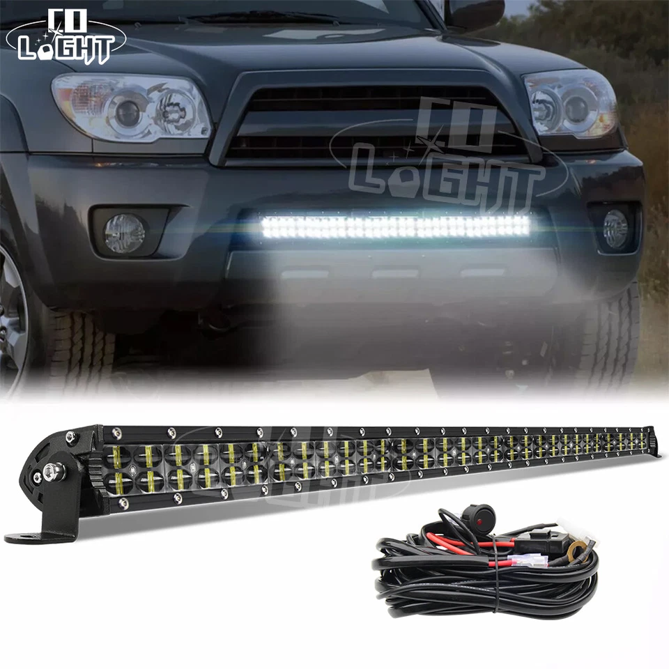 Barra de luz LED 960W 32" con montaje de parachoques inferior + cable para Toyota 4Runner 03-09 Foto 1 de 4
