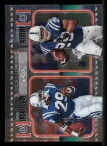 2010 Topps Chrome Gridiron Lineage #CGLDA Eric Dickerson/Joseph Addai - Picture 1 of 2