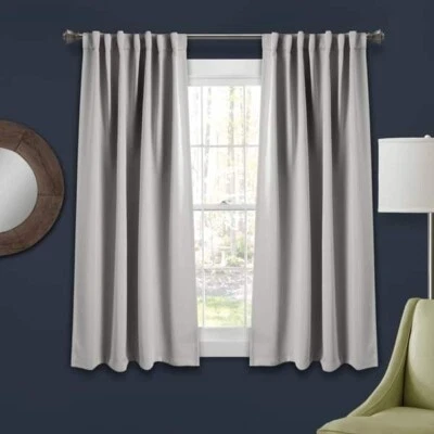 Lush Decor Linda Insulated Back Tab Blackout Window Curtain Panel Pair - Image 1 of 2