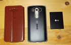 Lg Lg V10 H900 64 Gb Unlocked Cracked Screen With Two Cases Use For Parts Only