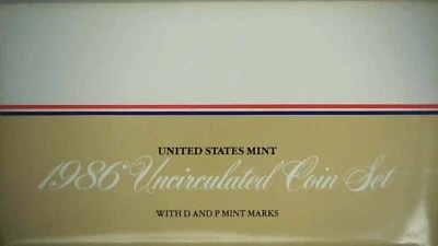 1986-P-D US Mint Set 10 Coins 22hlc0412-2 - Image 1 of 4