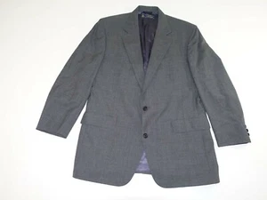 Brooks Brothers Makers Traje Chaqueta Para Hombre Talla 43 Gris Largo 100% Lana Abrigo Blazer - Imagen 1 de 8