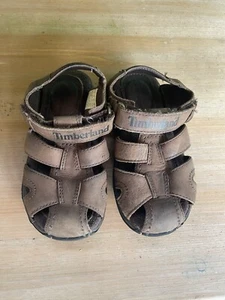 Boys Timberland Leather Sandals UK9.5 EU 27 - Picture 1 of 4