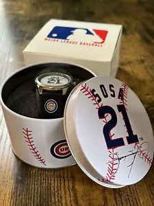 CHICAGO CUBS SAMMY SOSA #21 Gametime COLLECTOR'S WATCH W/TIN *NEW -needs Battery - Picture 1 of 10