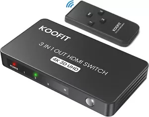 HDMI Switch Automatisch, HDMI Switch 4k HDMI Splitter 3 in 1 Out, HDMI - Bild 1 von 7