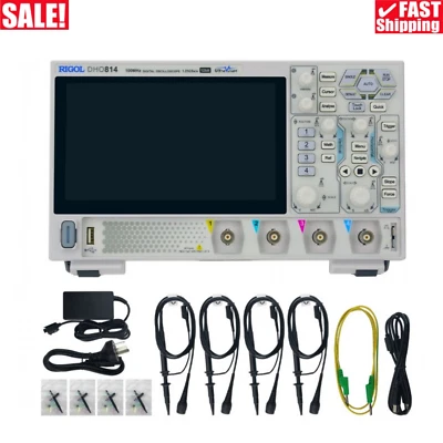 RIGOL DHO802 12Bit High Resolution Digital Oscilloscope with 150MHz Probes - Image 1 of 4