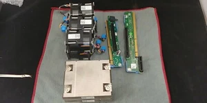 DELL POWEREDGE R420 CPU PROCESSORS UPGRADE KIT RISER FAN HEATSINK - Picture 1 of 1