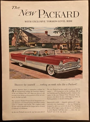 1955 The New PARKARD FOUR HUNDRED FULL-Page color Time Magazine Print Ad - Image 1 of 2