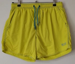 Pantalones Cortos de Natación Hugo Boss Para Hombre Pequeños Amarillo Azul Langosta Natación Informal Cordón - Imagen 1 de 17