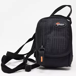 Borsa per fotocamera Lowepro archiviazione tasche cerniera completa piccola tracolla nera da viaggio - Foto 1 di 12