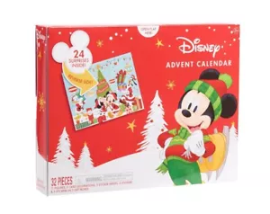 Disney Just Play Advent Christmas Calendar 32pc Figures & Stickers (New SEALED) - Picture 1 of 6