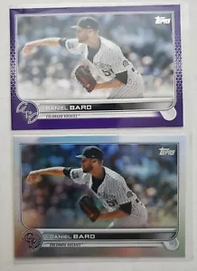 Daniel Bard 2022 Topps Series 1 Purple & Rainbow Foil Parallel 2 Card Lot #167 - Bild 1 von 6
