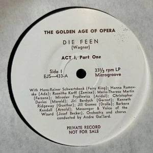 DIE FEEN EJS 433 THE GOLDEN AGE OF OPERA PRIVATE RARE VTG #8 - Picture 1 of 2