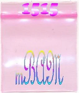 100er Pack Pink 1515 Apple Zip Baggies 1,5x1,5" Mini Zip Custom Baggies - Bild 1 von 12