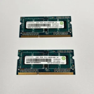Ramaxel 2x2GB 4GB Laptop Memory DDR3 SODIMM PC3-10600S RMT3010KD58E8F - Picture 1 of 2