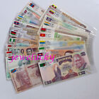 Lots 52 Foreign Paper Money 28 Countries World Banknotes UNC Chinese Flags Gift