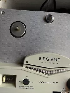 Vintage Webcor Regent Tube Reel to Reel Tape Recorder/Player - EP2005-1 UNTESTED - Picture 1 of 13