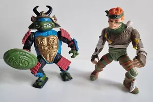 Vintage Teenage Mutant Ninja Turtles Sewer Samurai Löwe & Rattenkönig Figuren - Bild 1 von 5