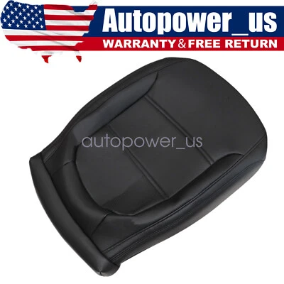 Cubierta de asiento de cuero inferior del conductor 2011-2017 para Volkswagen Jetta sedán negra QR Foto 1 de 4