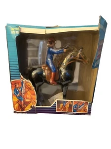 VTG 1986 HIP YICK CAPTAIN BILL &THE GALLOPING HORSE ACTION FIGURE BATTERY OP TOY - Picture 1 of 4