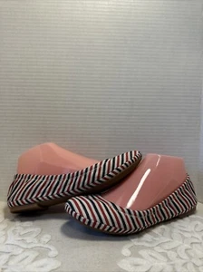 Lucky Brand Damenschuhe rot/weiß/blau Größe 7M RJ-15 Ballerinas flache Schuhe - Bild 1 von 6