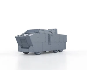 WWII BRITISH Armored Truck Leyland Beaver w Skirts 1/48 1/56 1/72 1/87 1/100 3D - Imagen 1 de 4