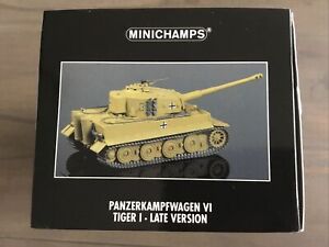 Minichamps German Panzer Tiger I Heavy Tank With Mounted Machine Gun 1/35 New