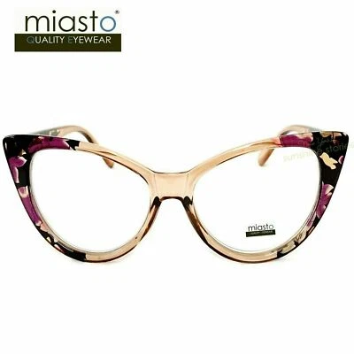 (2 PAIRS/ 2 COLORS) MIASTO LARGE "BIG CAT EYE " READER READING GLASSES +1.25 Foto 1 de 4