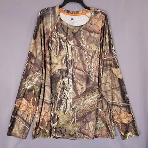 Mossy Oak Men's Pullover Camo Shirt Hunting Long Sleeve Multicolor Size 3XL - Picture 1 of 8